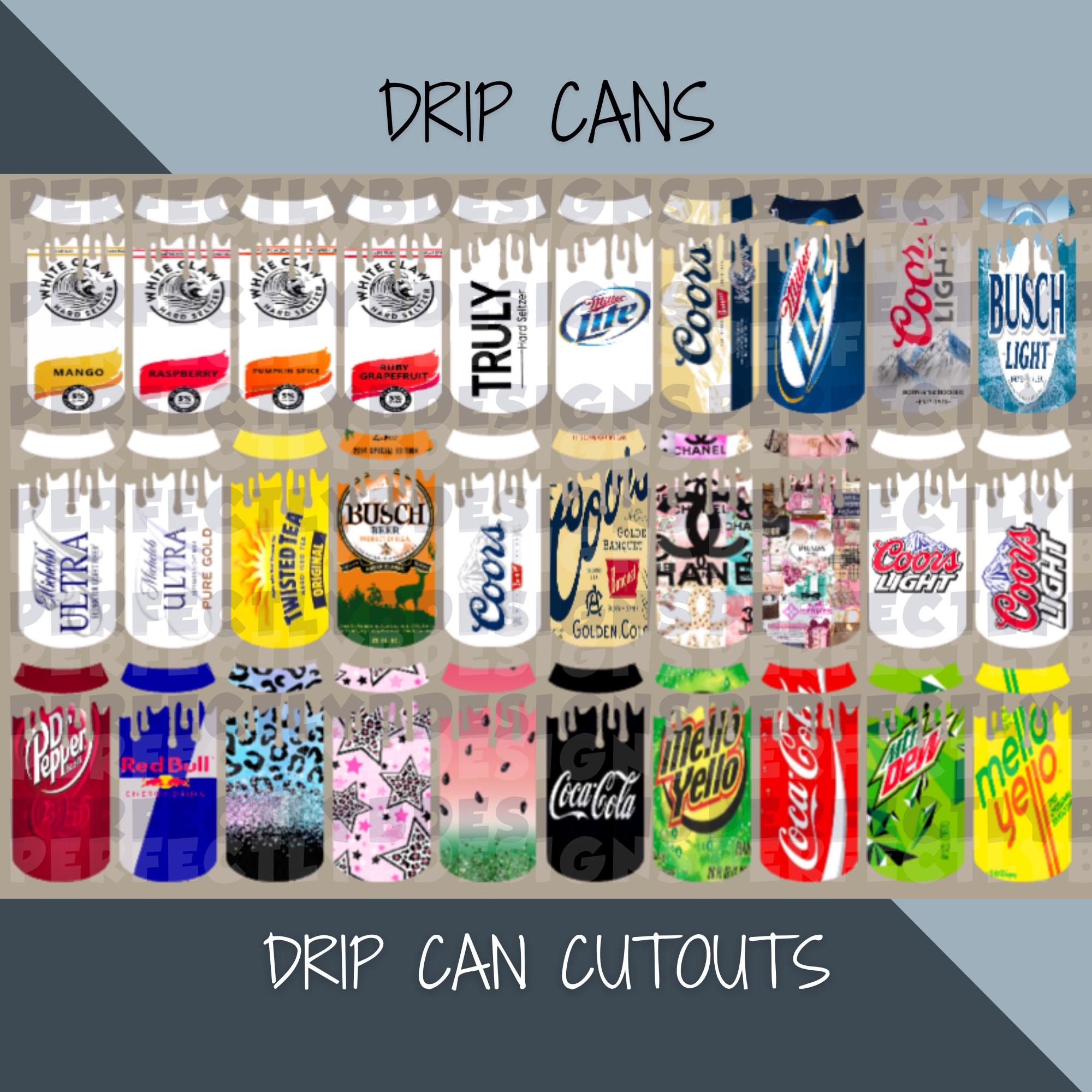 Drip Can Cutouts Grab Bag | Custom Sizes | Freshie Cardstock | Car ...