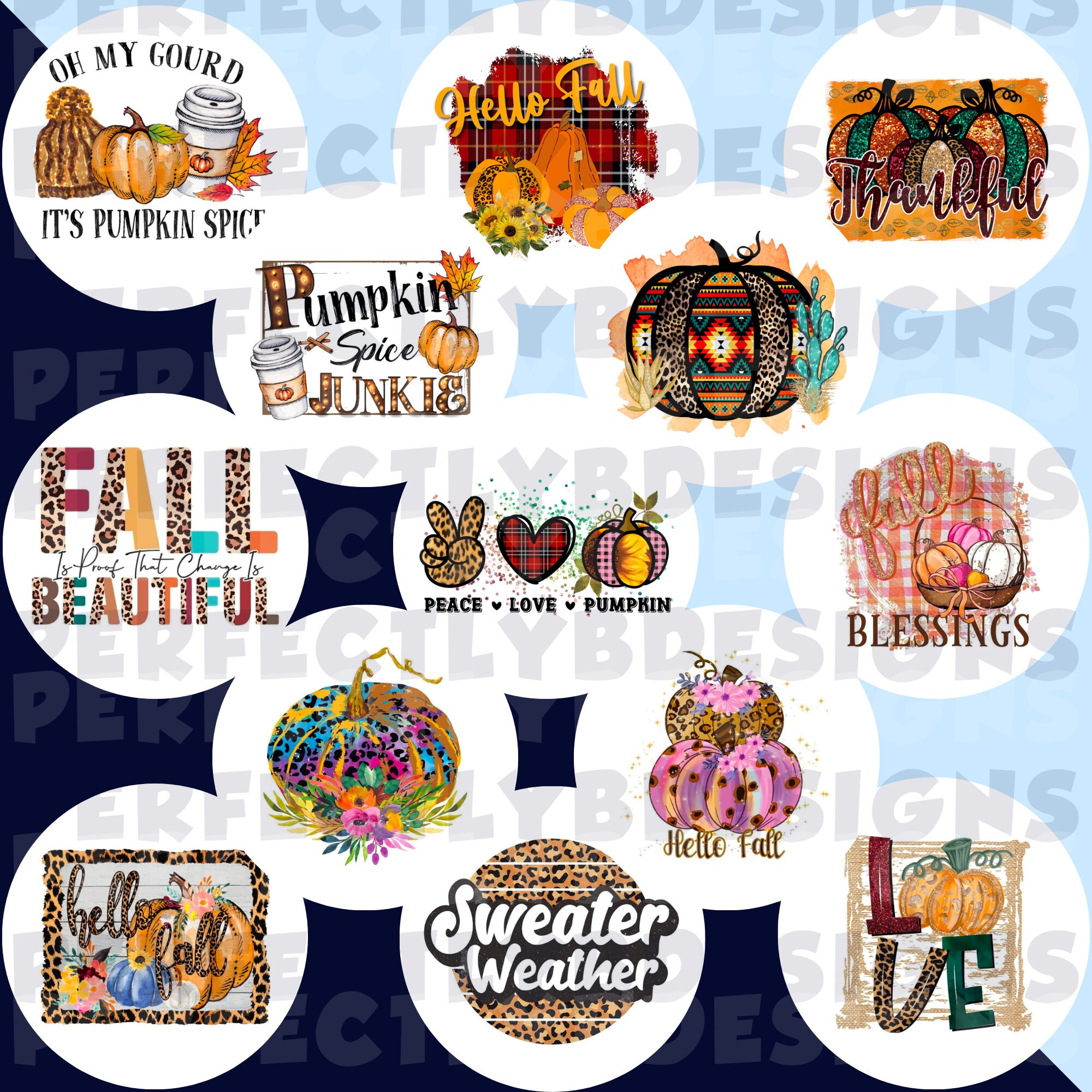 Fall Grab Bag | Circle Cardstock Cutouts | Car Freshies | Freshie ...