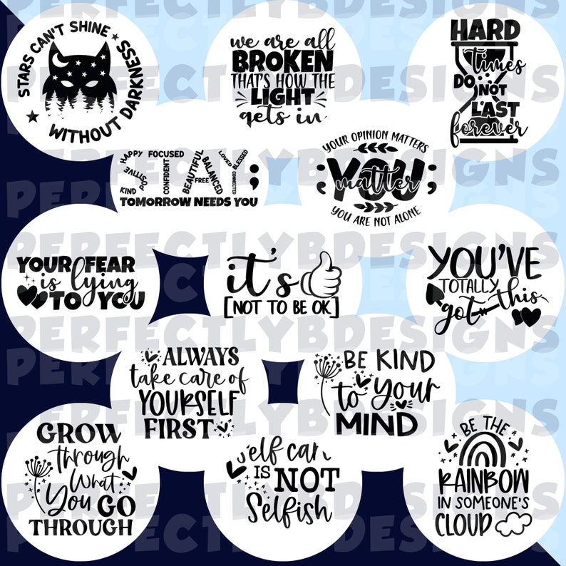 Mental Health Matters | Mental Awareness Grab Bag | In May We Wear Green | Green Ribbon | Circle Cutouts | Car Freshies | Freshie Cardstock immagine 6