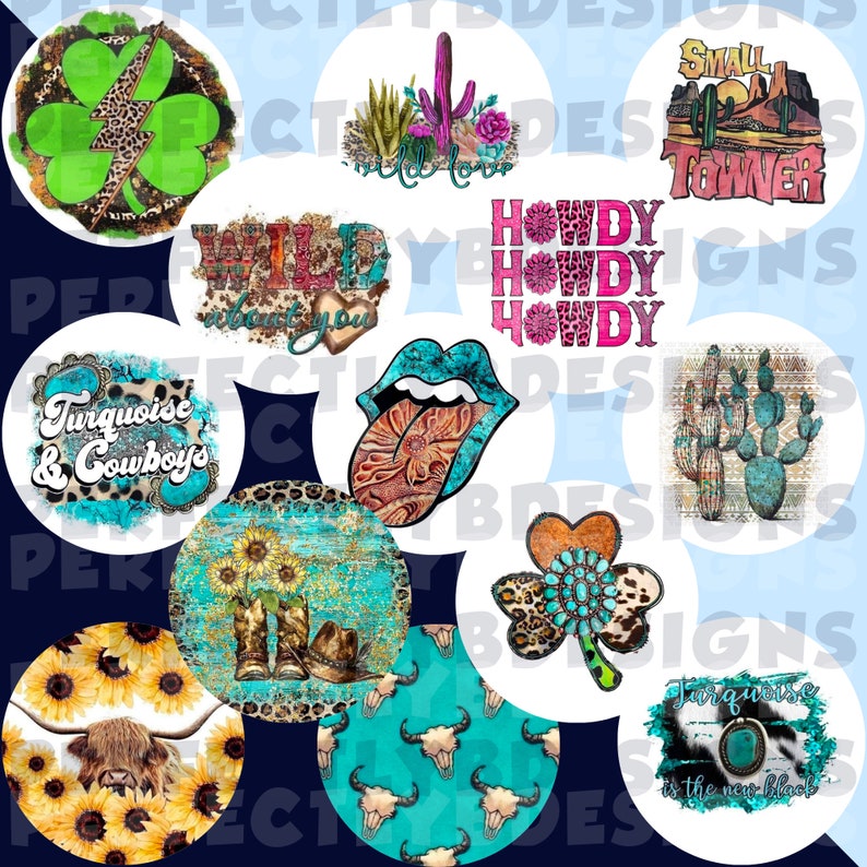 Western Pocket Cardstock Cutouts - 24 Pack Mixed Designs For Car Freshie Crafts & Scents