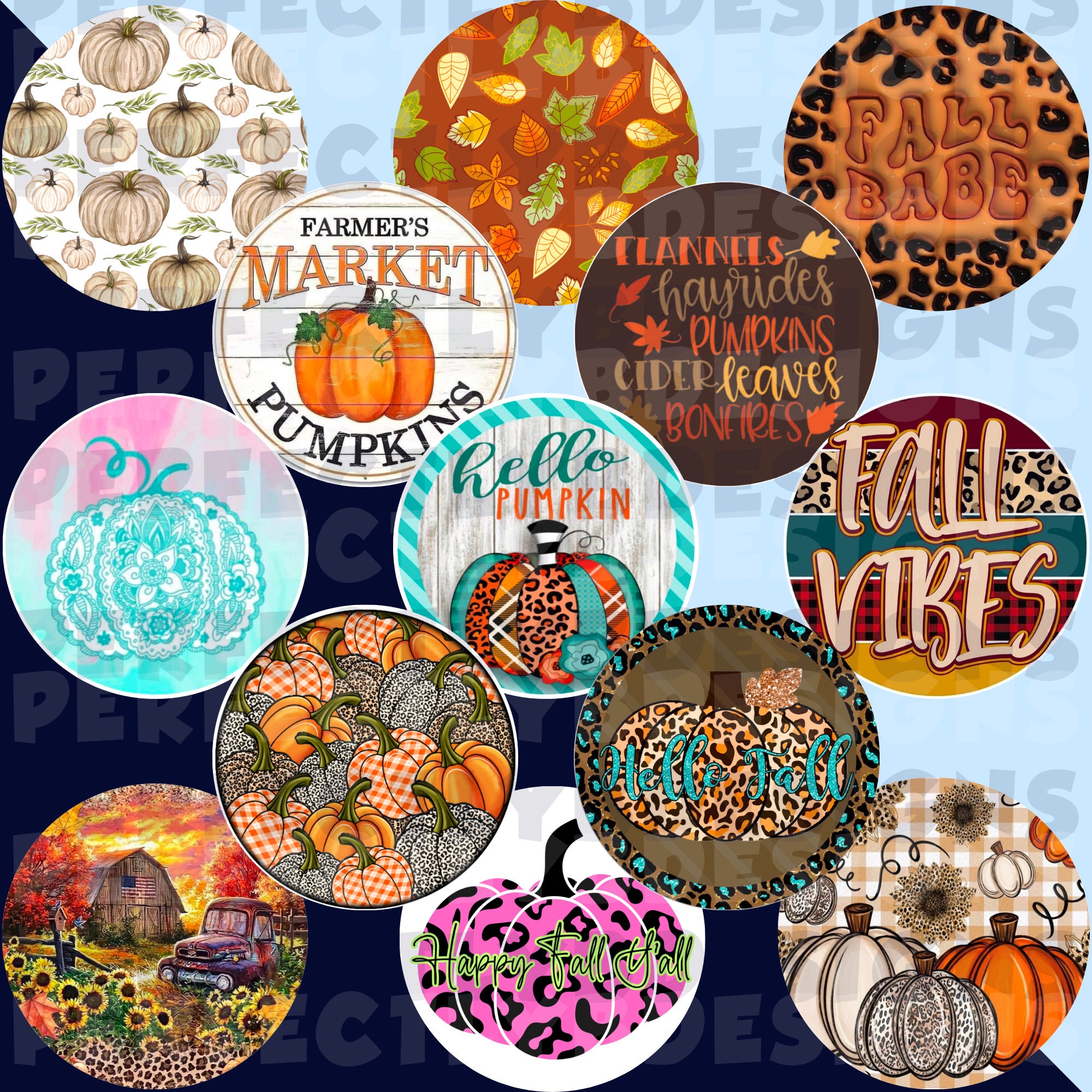Fall Grab Bag | Circle Cardstock Cutouts | Car Freshies | Freshie ...