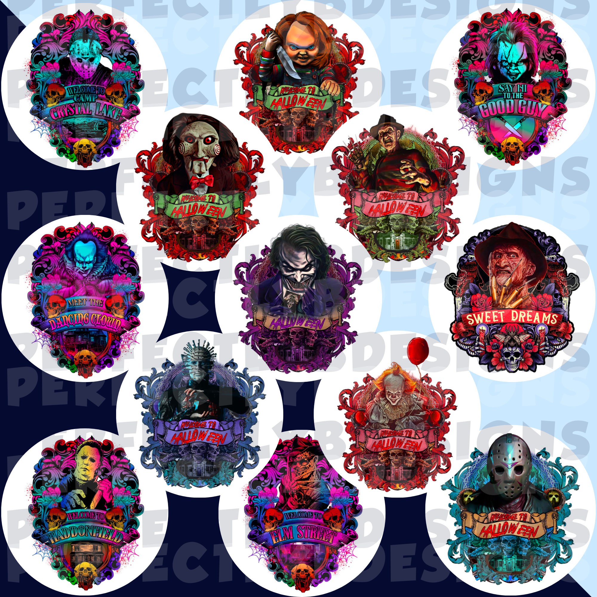 Scary Halloween Grab Bag | Circle Cardstock Cutouts, Cardstock | Car ...