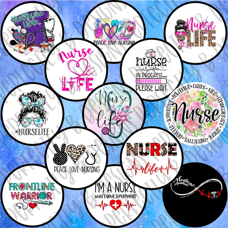 Nurse Life Grab Bag Cardstock Cutouts Cardstock Grab Bag Etsy