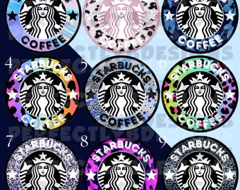 Starbucks Grab Bag | Freshie Cardstock | Circle Cardstock Cutouts | Cheetah Print | Car Freshies | Starbucks Freshies | Leopard Print