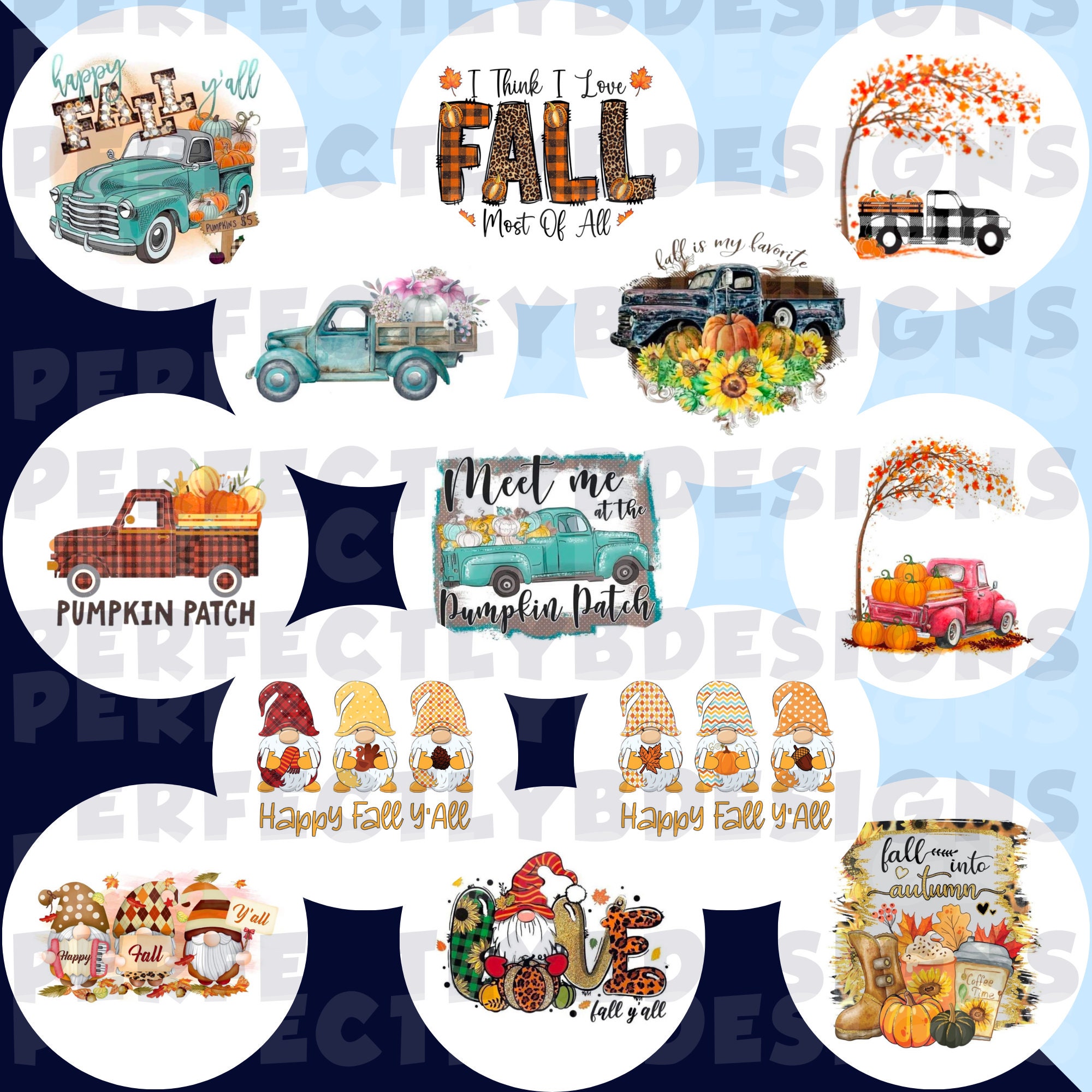 Fall Grab Bag | Circle Cardstock Cutouts | Car Freshies | Freshie ...