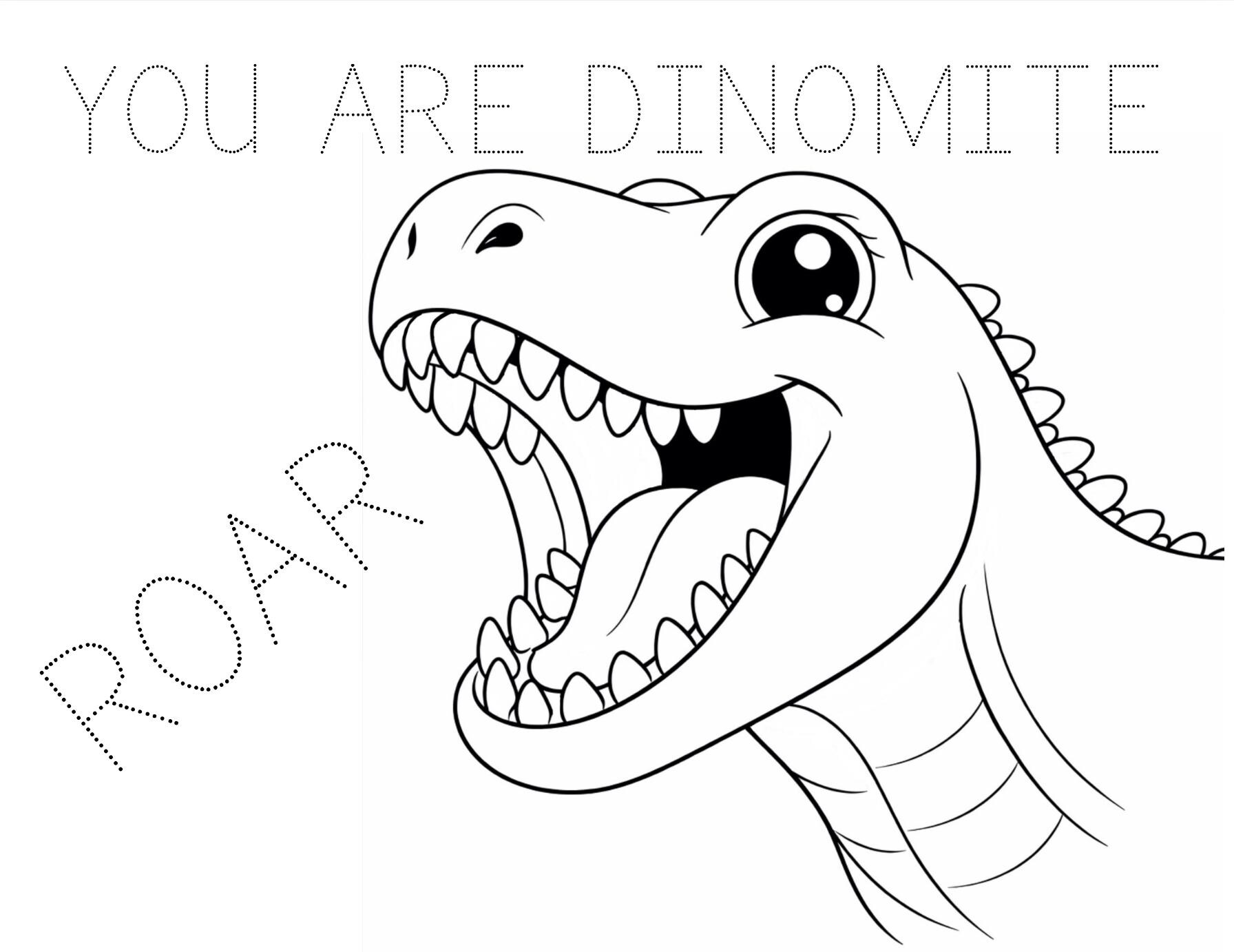 Dinosaur Letter Tracing Book | Alphabet Handwriting Practice (PDF) - Etsy