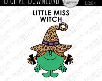 Mała Czarownica Miss Retro Halloween PNG Pobierz | Koszulka Vintage Halloween Vibes PNG | Pomysł na koszulkę Halloween Witch | Plik Little Witch Vibes