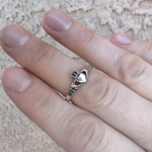 Sterling Silver Ring* Silver Heart Ring* Boho Ring* Size 6 3/4* .925 Sterling Silver* Gift* Free Shipping