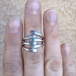 Sterling Silver Ring* Midi Ring* Boho Ring* Knuckle Ring* Statement Ring* Jewelry* Size 5 1/2* Gifts* Free Shipping