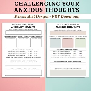 Desencadenantes de ansiedad / Alivio de la ansiedad / Alivio del estrés / Herramientas para sesiones de asesoramiento / Notas de sesiones para terapeutas