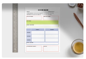 Indecisiveness Worksheet.pdf Make a Decision Worksheet | Decision Making, Indecisive, Self Esteem ...