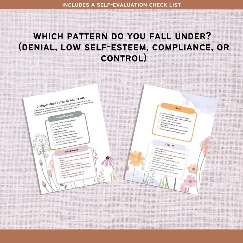 Codependency Recovery Self Therapy Coping Cards | Codependent Emotional ...