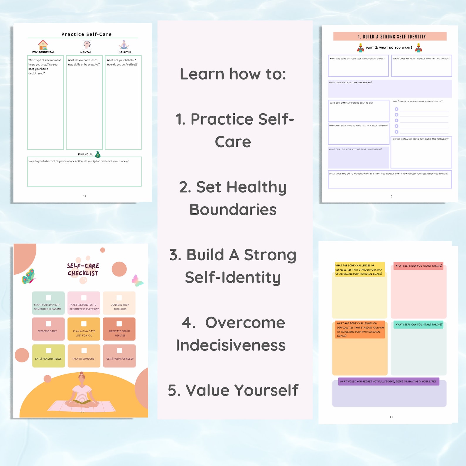 Codependency Journal Workbook Worksheet Book Codependence Etsy