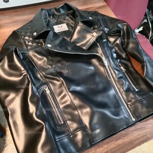 New Lambskin Leather Jacket Women Black Gift for Her