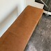 Bench Leather cushion  Brown Genuine handmade Bench Floor Cushion Cover / Pet leather bed cover for cats and dogs Housewarming gifts 