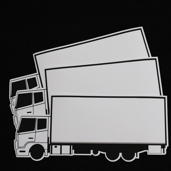 Customizable Box Truck Stickers  (3 Pack)