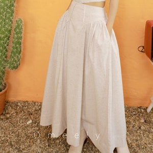 Custom Linen Skirt Linen Top And Skirt For Women Summer Skirt Linen Maxi Skirt Linen Two Piece Set Personalized Clothing Gifts For Her