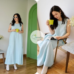 Fishtail Linen Dress Elegant Dress Wedding Dress White Dress Bridesmaid Dress Long Dress Custom gifts Summer dress Gift For Women Minimalist