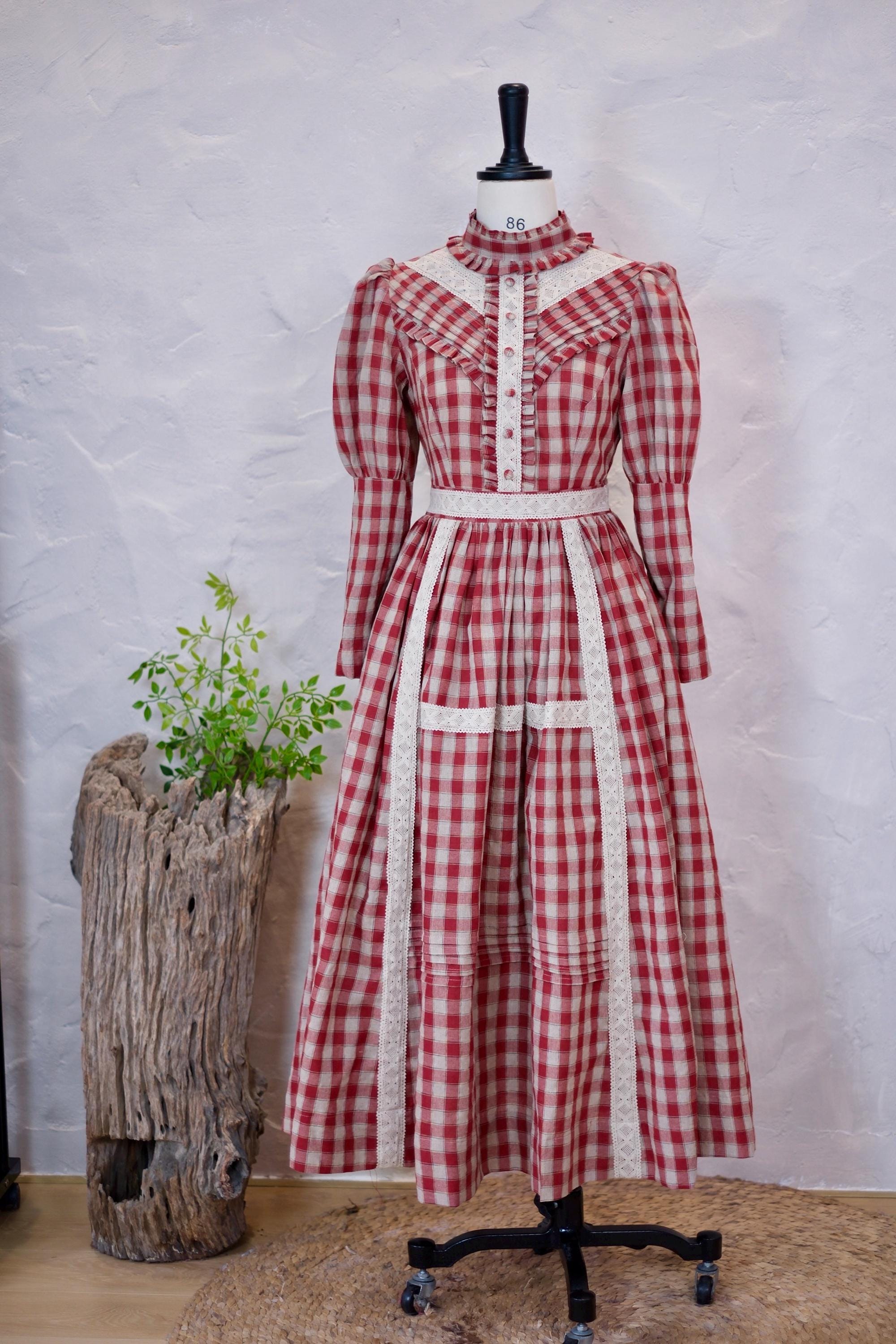 red and white plaid maxi dress Red plaid maxi dress