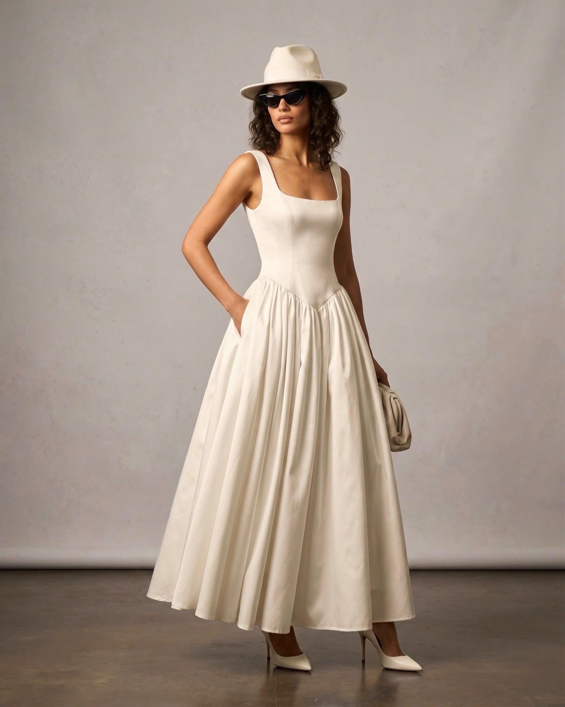 drop waist corset white dress Kadi White Cotton Poplin Drop Waist Corset Mini Dress
