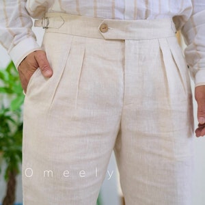 Linen Pants Men With Hook Linen Trousers Linen Shirt Men Linen Set Men Custom Pants Men Linen Clothing Men Linen Jacket Men Linen Baggy Men