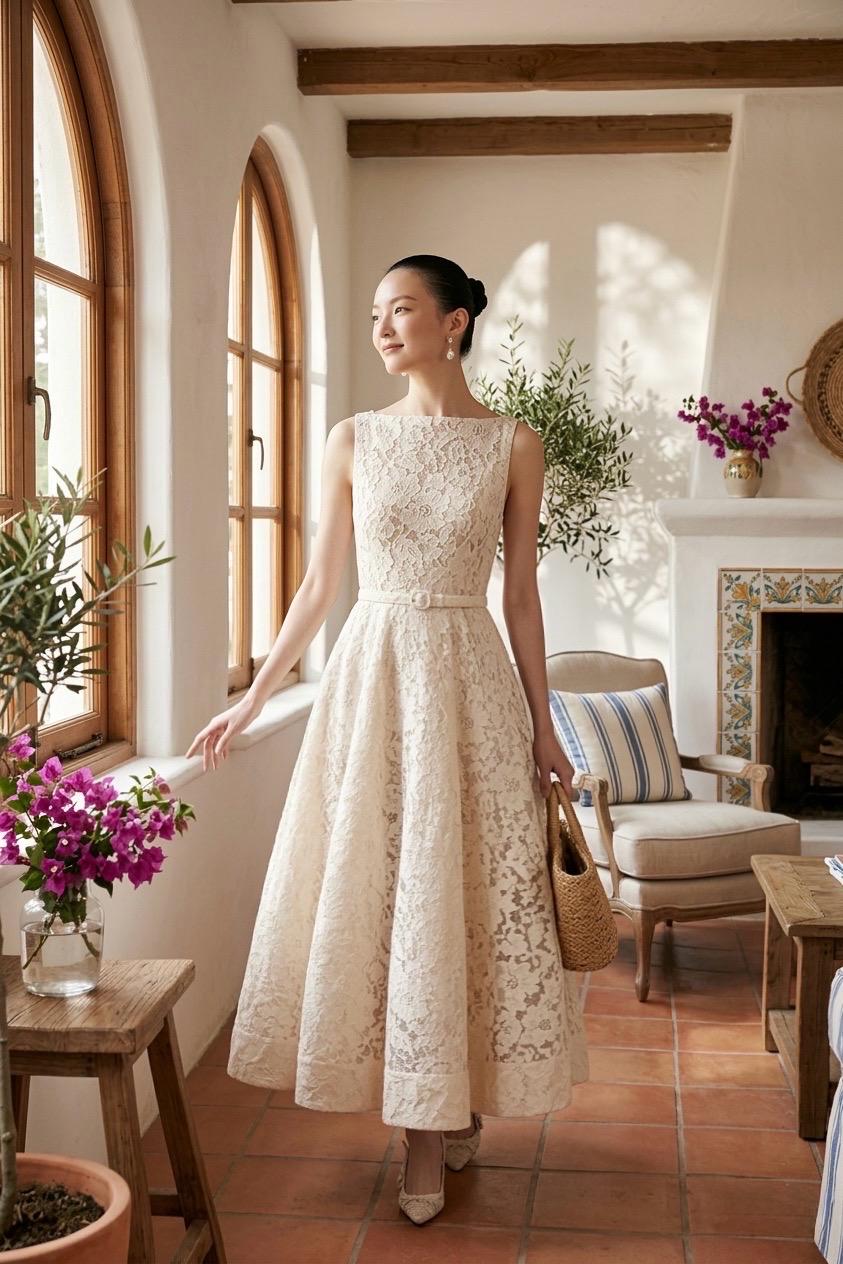 sachin and babi light blue dress Beige Silk Bridesmaid Dresses Champagne Satin A-Line Bridesmaid Dresses  with Double-Banded Waistline - Champagne Bridesmaid Dresses with V-Neck