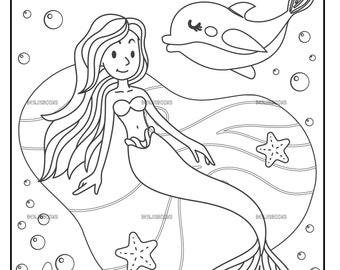 Mermaid Coloring Book