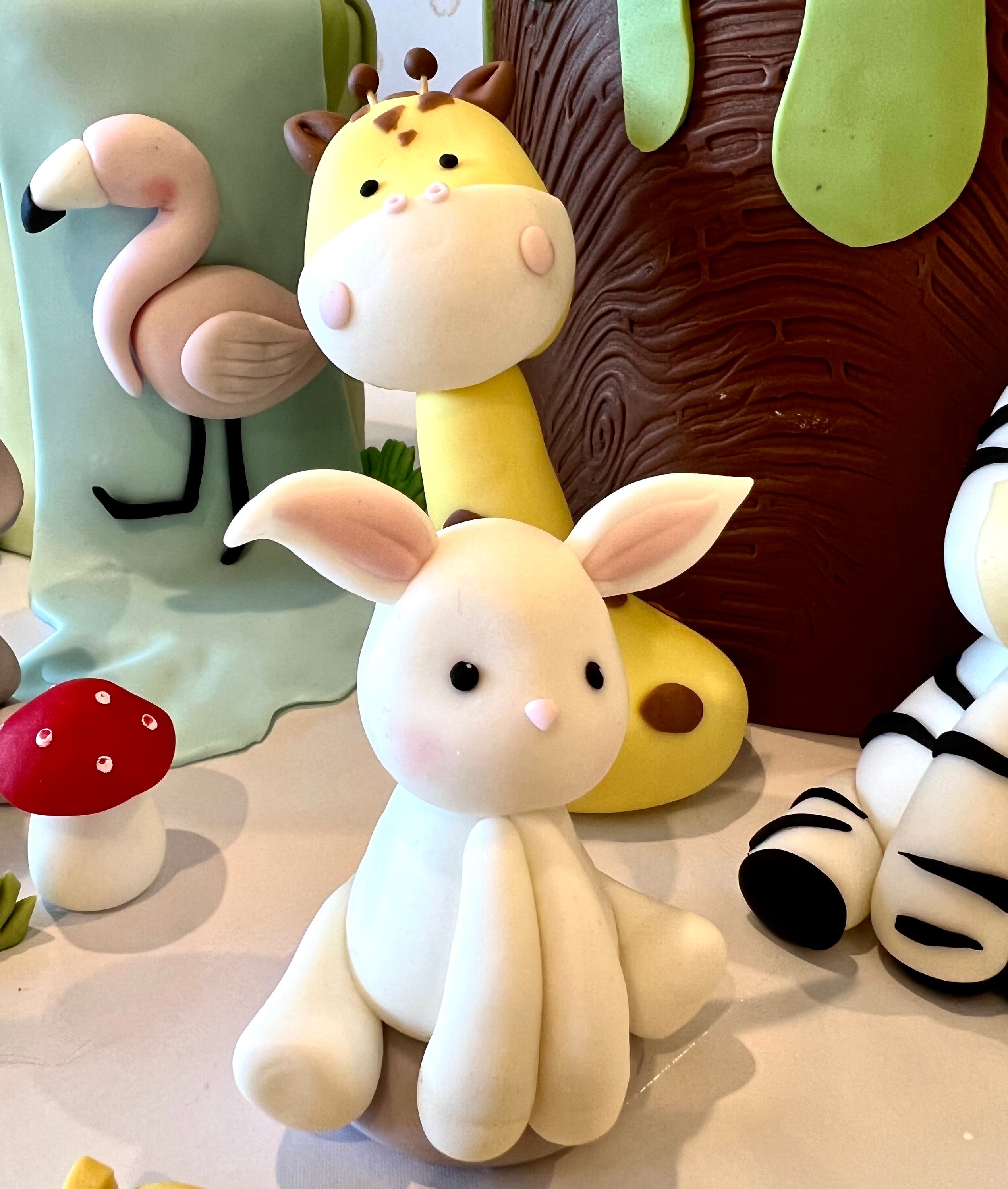 Safari Animals Cake Topper Safaris Baby Shower Edible Cake Etsy