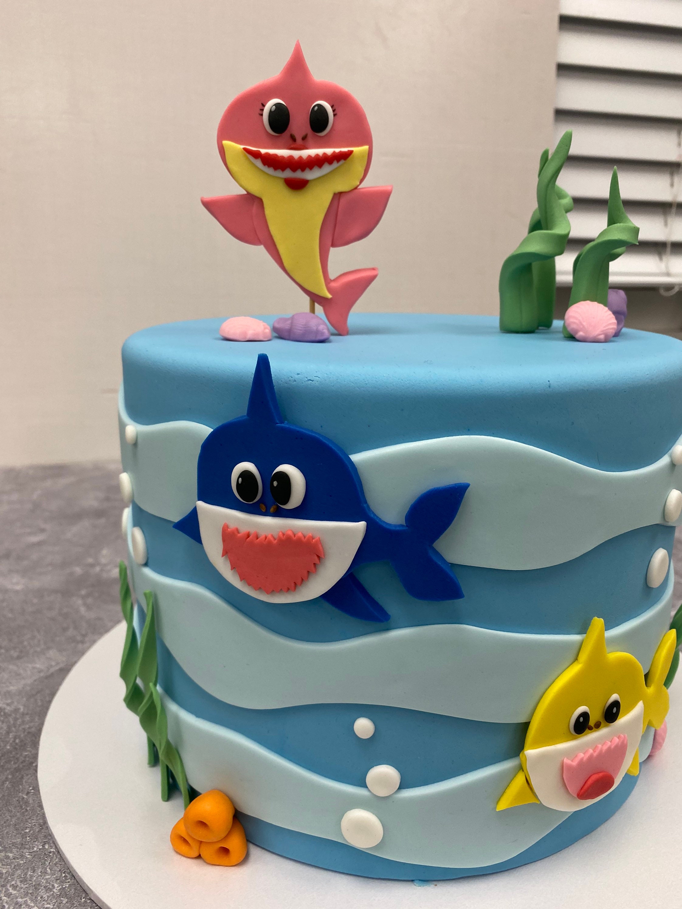 Baby Shark Fondant Etsy