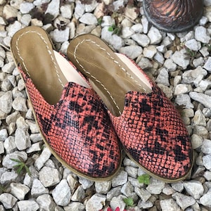 Handmade Patterned Yemeni Slippers | Genuine Leather Sabah Slippers | Women Flat Slippers | Authentic Barefoot House Gift | Boho Slippers