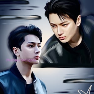 Jay, from Enhypen original k-pop fanart print poster