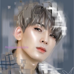 Seventeen のジョンハン、オリジナル K-POP ファンアート