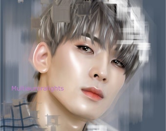 Seventeen のジョンハン、オリジナル K-POP ファンアート