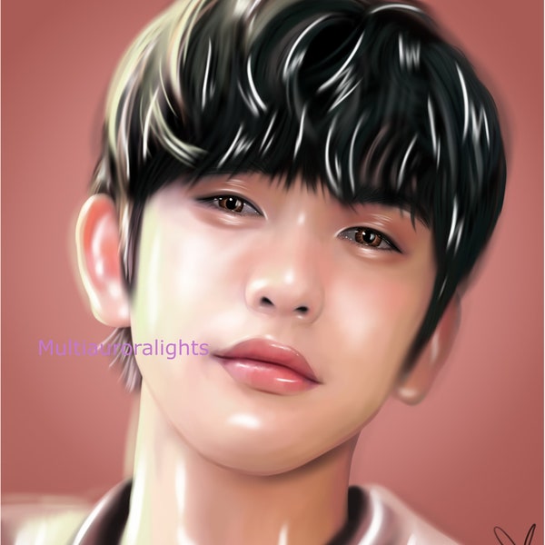 Jinyoung, from GOT7 original k-pop fanart print