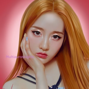 Sieun, from STAYC original k-pop fanart print poster