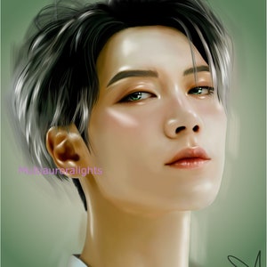 Ten, from WayV, NCT original k-pop fanart print poster