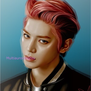 Taeyong, from NCT original k-pop fanart print poster