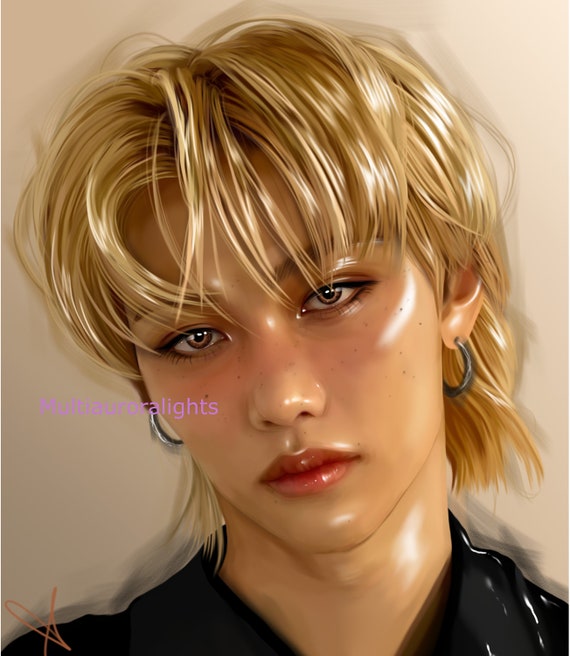 Felix, From Stray Kids Original K-pop Fanart Print 