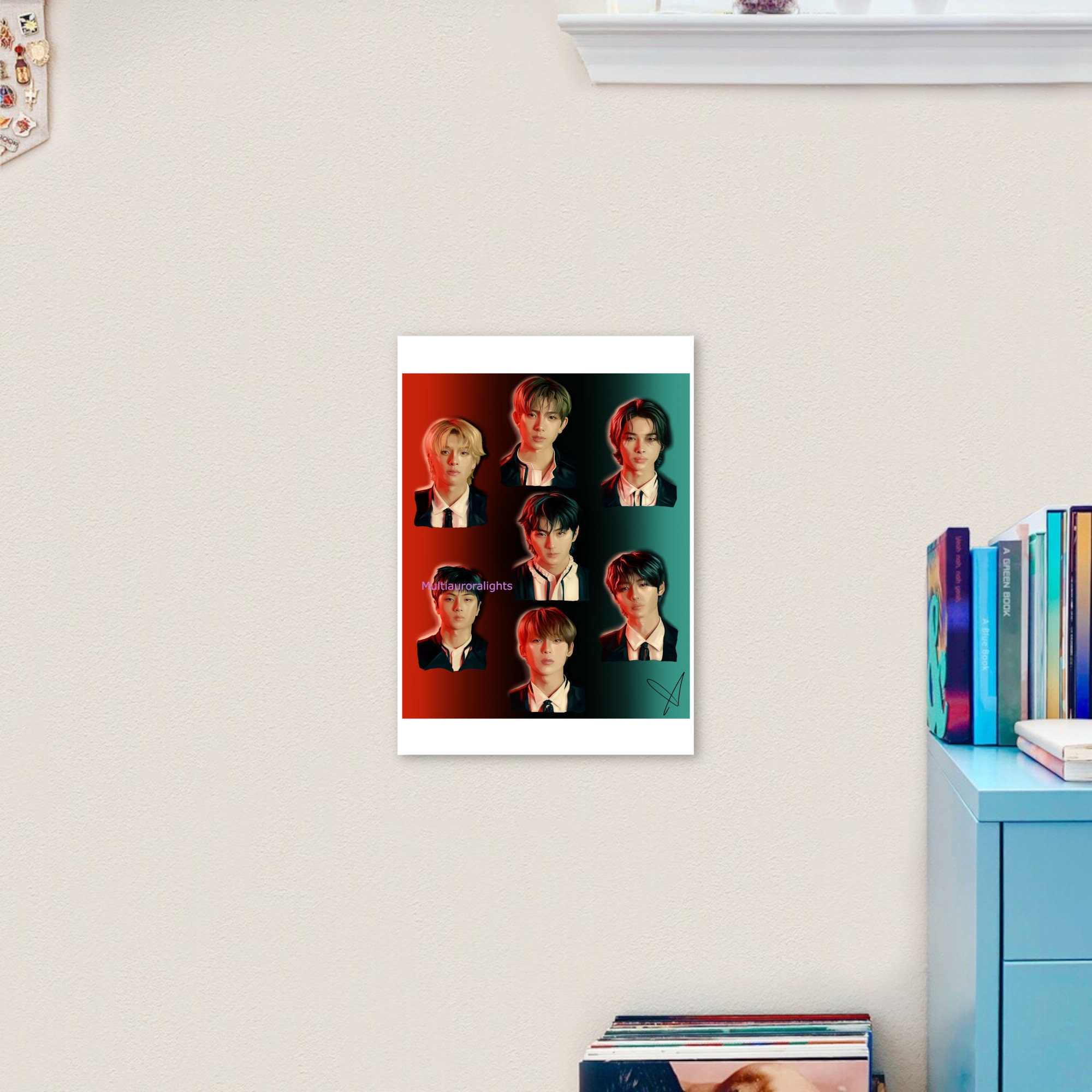 Enhypen (group Vers) Original K-pop Fanart Print Poster - Etsy