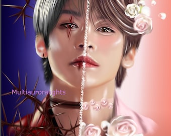 PfirstDa Poster Stay Kids Felix, Affiche Suspendue Félix, Affiche Kpop