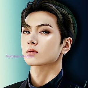 Jay, from Enhypen original k-pop fanart print poster