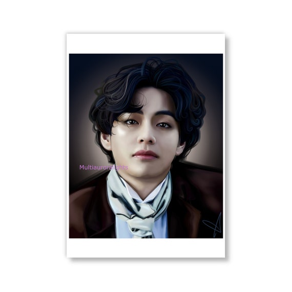 Kim Taehyung (V), From BTS Original K-pop Fanart Print Poster