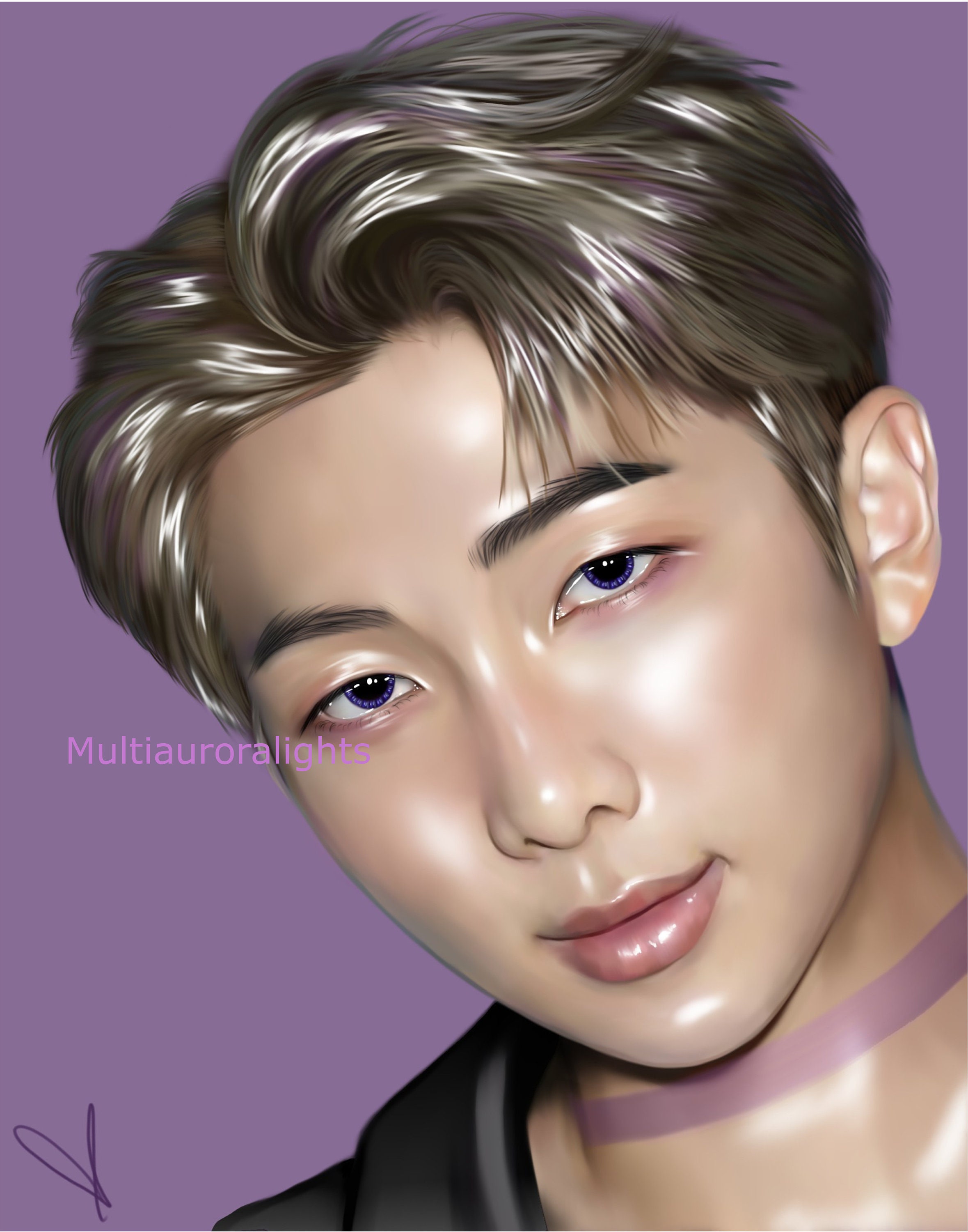 Kim Namjoon (RM), From BTS Original K-pop Fanart Print Poster - Etsy