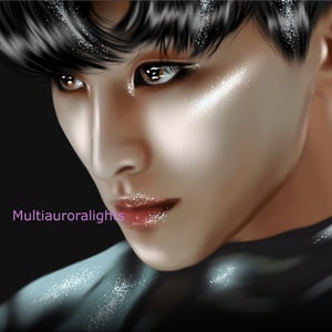 Mark Lee, from NCT original k-pop fanart print poster