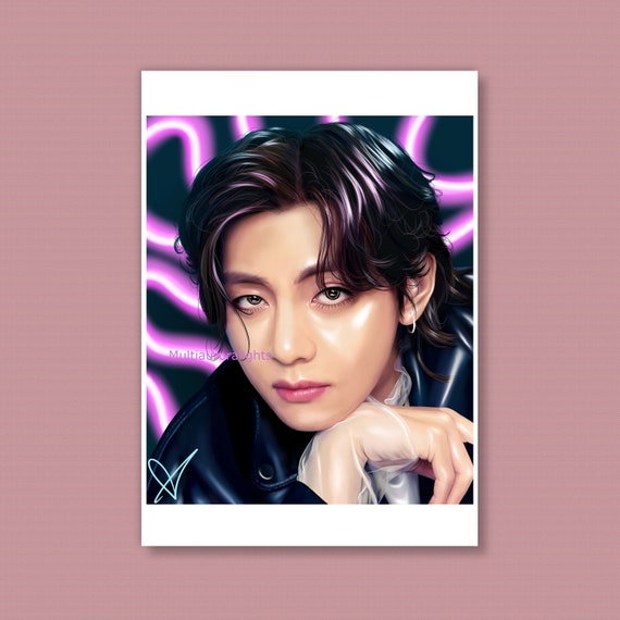 Kim Taehyung (V), From BTS Original K-pop Fanart Print Poster - Etsy
