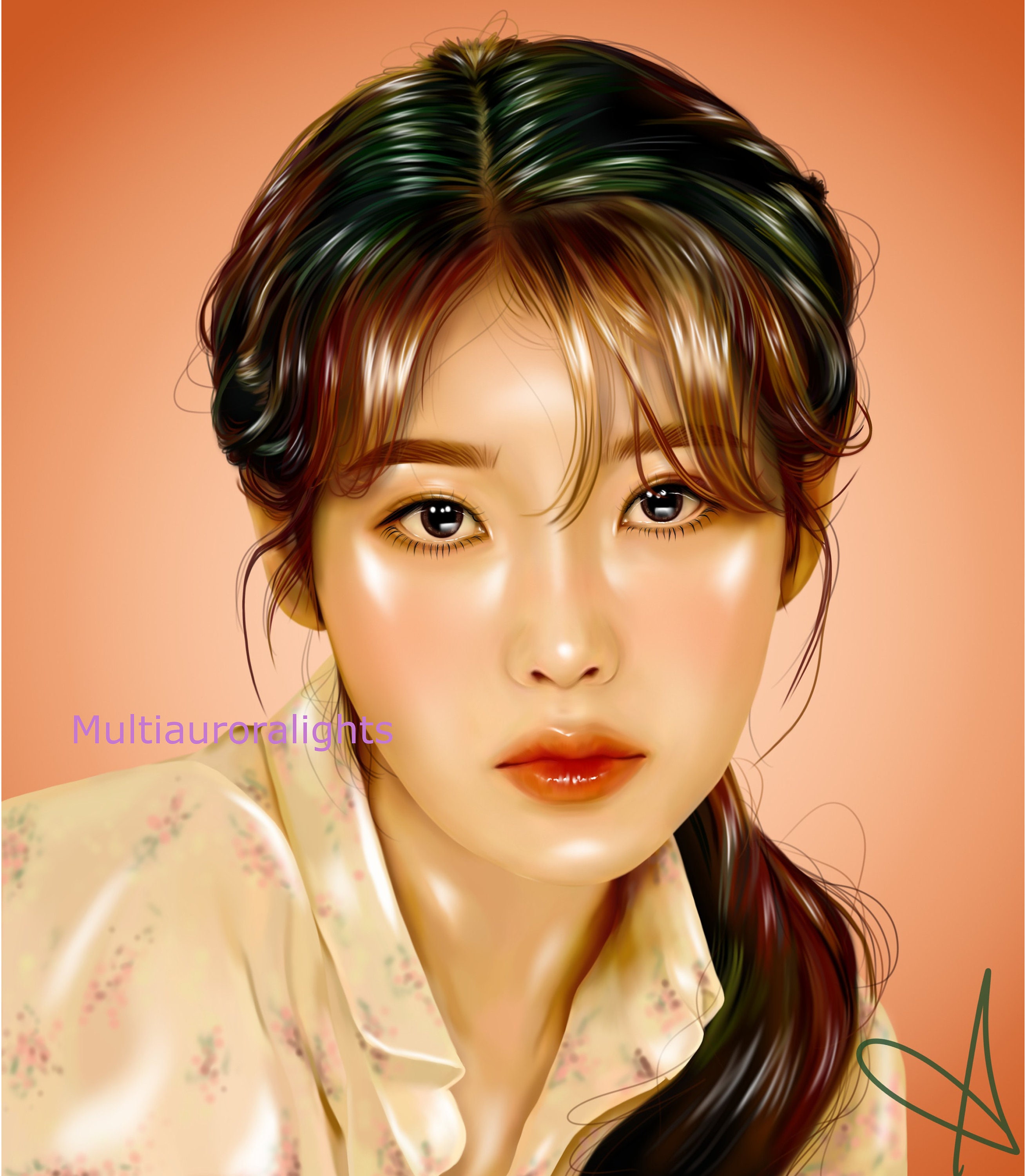 IU, Original K-pop Fanart Print Poster - Etsy