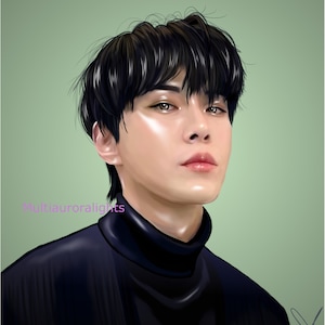 Doyoung, from NCT original k-pop fanart print poster