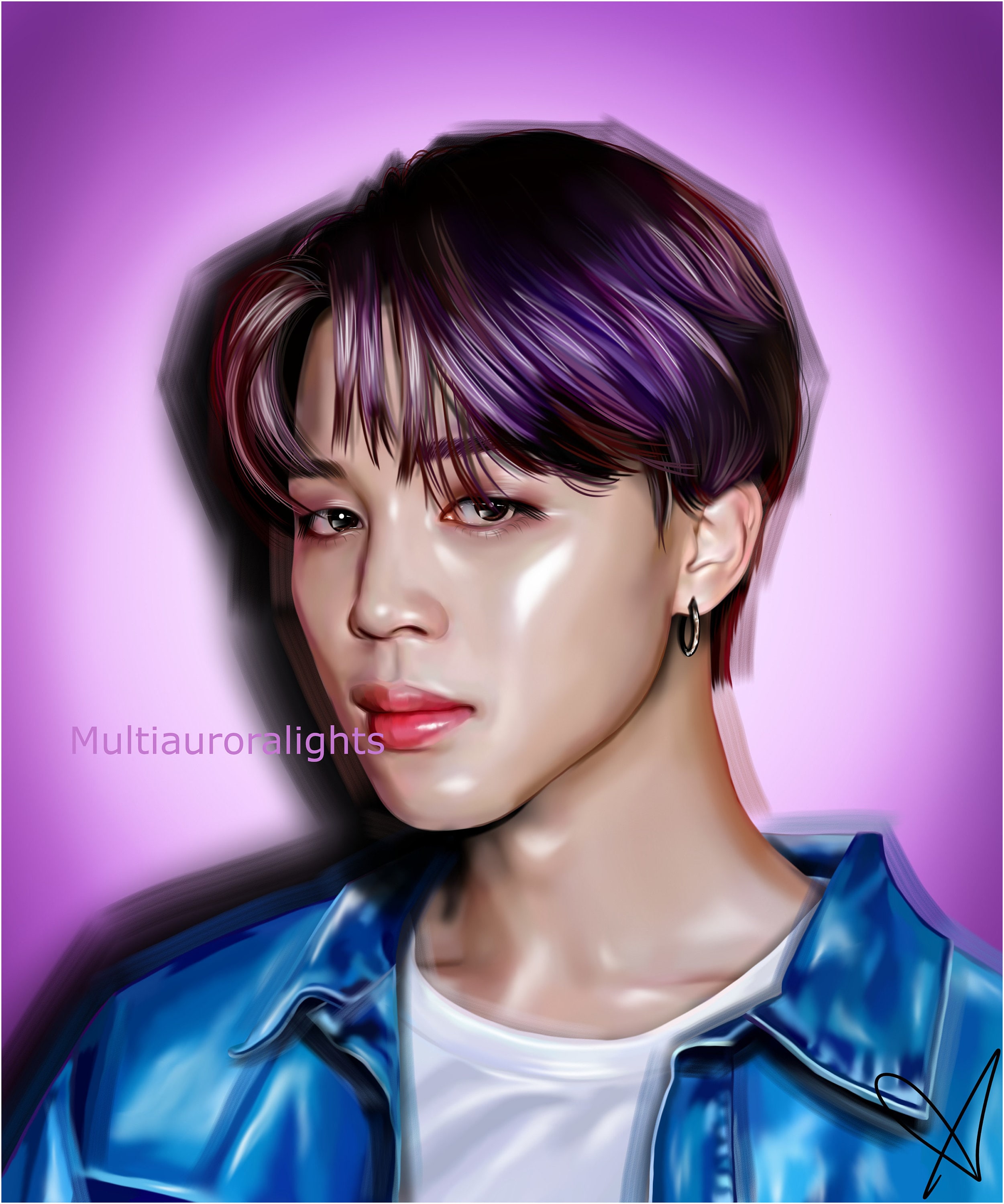 Park Jimin, From BTS Original K-pop Fanart Print Poster - Etsy