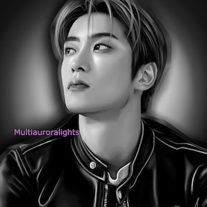 Jaehyun, from NCT original k-pop fanart print poster