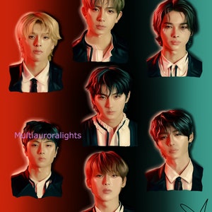 Enhypen (group vers) original k-pop fanart print poster
